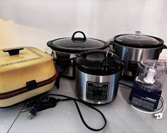 Crock Pots Mini Chopper Electric Skillet Rice Cooker