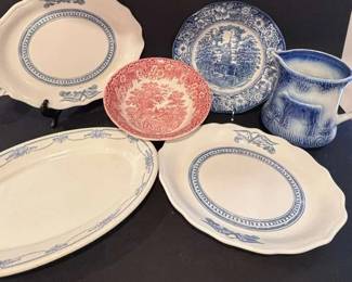 Ironstone Syracuse Sterling Liberty Blue China