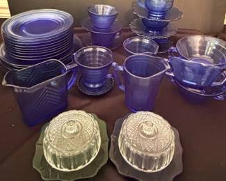Anchor Hocking Vintage Blue Glass