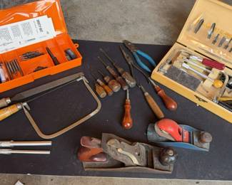 Wood Plane X Acto Cutting Tools And Vintage Wood Working Tools