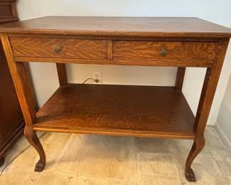 Tiger Oak Entry Table