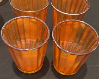 Amber Gold Juice Tumblers
