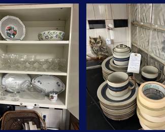 46. Crockery, Serving, Glass but not the pile of Masking Tape.