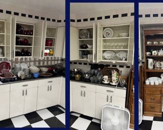 40. Kitchen Cabinet - Hard Rock Shelves filled to brim.