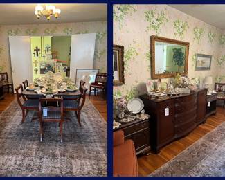 12. Formal Dining Room: Duncan Phyff DR Table & Buffet