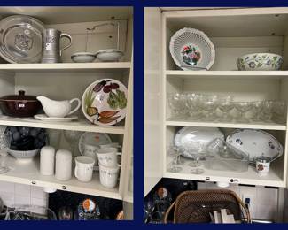 44. Gravy Boat, Bowls, S&P Set and various other drinkware collectibles