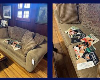 Sofa with Vintage Sports Illustrated Magazines