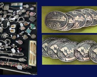64. Jewelry, 150 Year Midland Texas Anniversary Belt Buckles.