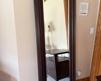 Ethan Allen Signature Collection beveled floor mirror