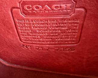 Coach leather satchel