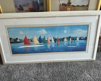 Framed 'Flying Colors" by Sally Caldwell Fisher
