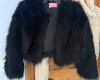 Azelea Wang faux fur jacket