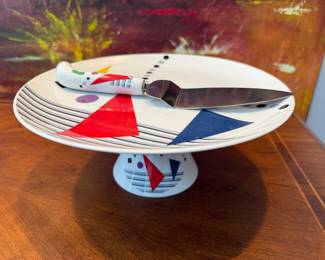 cake plate & server
