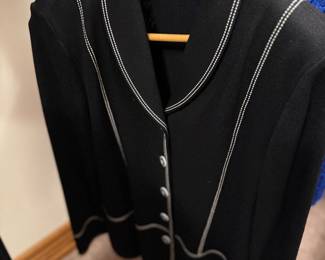 St John Collection Collection Black Cardigan Sweater Jacket