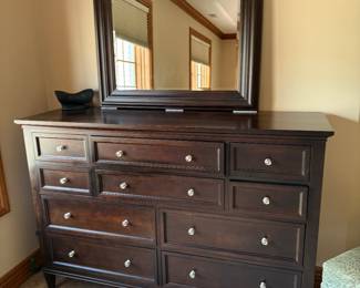 Ethan Allen mirrored dresser Signature collection