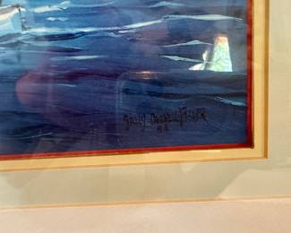 Framed 'Flying Colors" by Sally Caldwell Fisher