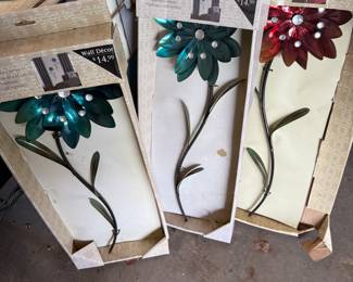 metal flowers wall decor