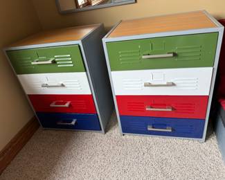 Locker style night stands