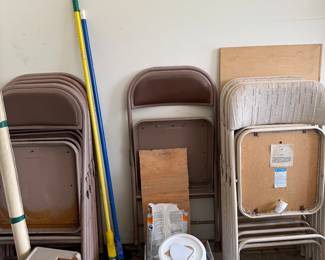 padded folding chairs