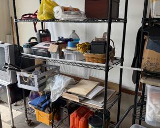 shelving; misc. garage