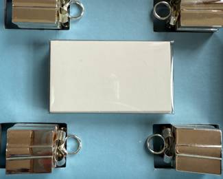 Wedgwood placecard holders, 2 boxes of 4