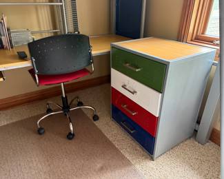 Locker style desk
