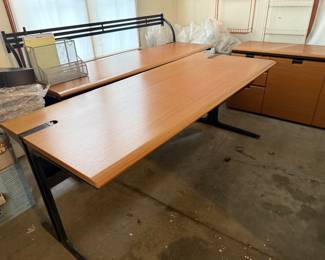 Herman Miller wrap around desk