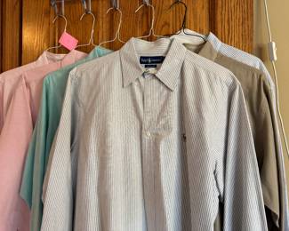 mens' shirts; 16 1/2 - 34