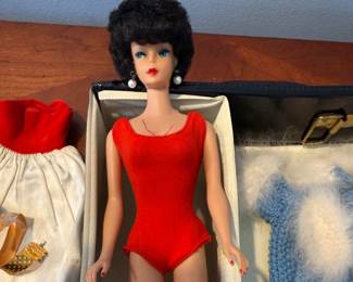 Vintage Jet Black Barbie Bubble Cut