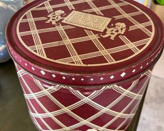 vintage pretzels tin