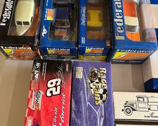 Die cast airplanes and automobiles