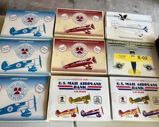 Die cast airplanes and automobiles