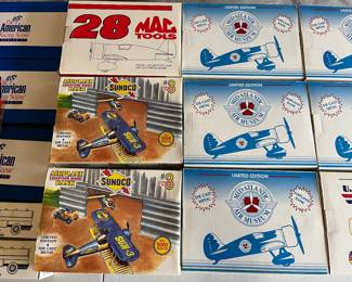 Die cast airplanes and automobiles