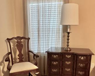 Mahogany block front chest