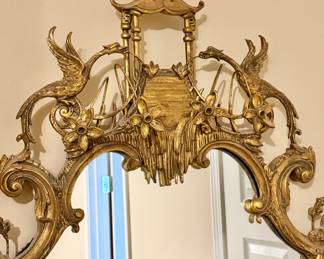 Pagoda and phoenix bird detail