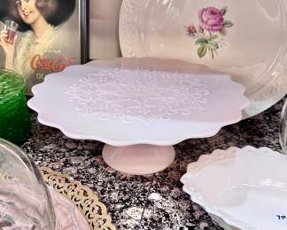 Fenton Spanish Lace cake stand