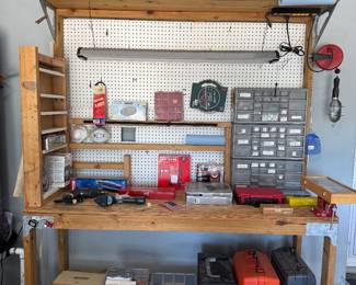 Work Bench, Tools, etc.