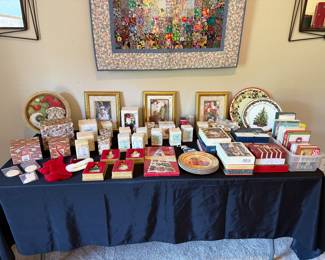 Christmas ornaments, etc.