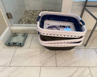 Scale and Laundry Baskets