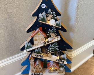 Christmas in July! Kurt Adler Wooden Tree