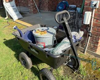 Garden Cart, Rocks, Birdfeed