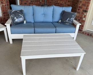 Patio Sofa and Coffee Table