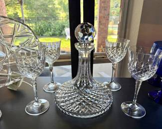 Crystal Decanter and Glasses