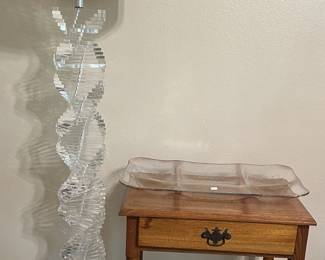 MCCM Lucite lamp,