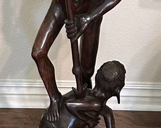 carved wood figure