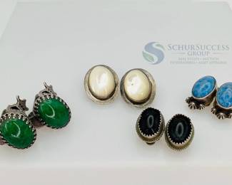 Vintage Silver Clip-On Earrings