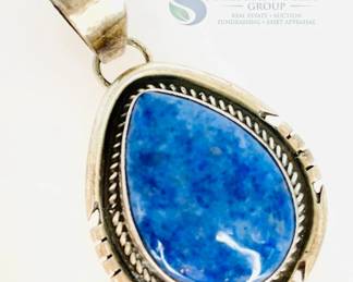 Jon McRae Lapis Lazuli Silver Pendant