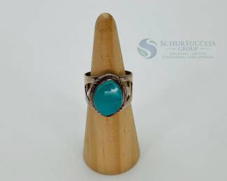 Silver Ring with Turquoise Stone