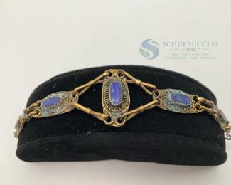 Antique Bracelet with Blue Stones