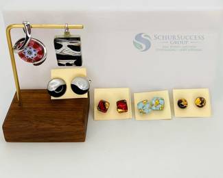 Murano Glass Millefiori Jewelry Set